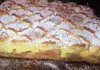 Prăjitura cu mere și budincă de vanilie - simplă, rapidă si delicioasă