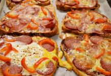 Bucurați-vă de o alternativă rapidă și delicioasă de pizza pe felii de pâine!