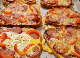 Bucurați-vă de o alternativă rapidă și delicioasă de pizza pe felii de pâine!