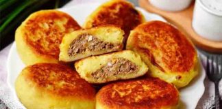  Chifteluțe din Piure de Cartofi cu Umplutură de Ficatei de Pui și Ceapă – O Delicatesă Savuroasă