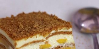 Prăjitura „Delia” Cu Mango – Desert Rapid fără Coacere, cu Doar 4 Ingrediente