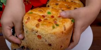 Panettone de casă cu fructe confiate, stafide si nuci : o explozie de arome delicioase pentru masa de Paste