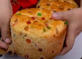 Panettone de casă cu fructe confiate, stafide si nuci : o explozie de arome delicioase pentru masa de Paste