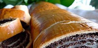 Rulada cu umplutura bogata de mac - baigli