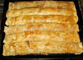 Ruladă cu Mere și Nucă din Foi de Plăcintă - Deliciu Aromat și Crocant