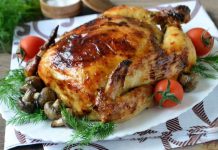 Descoperă reteta de cină perfectă: Pui la cuptor în vin roșu cu cartofi si legume