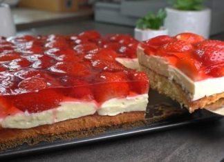 Delicioasa Prăjitură cu Căpșuni și Vanilie - Moale și Cremoasă