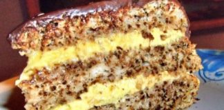 Prăjitură cu Nucă și Cremă de Vanilie - Deliciul care Încântă Oaspeții